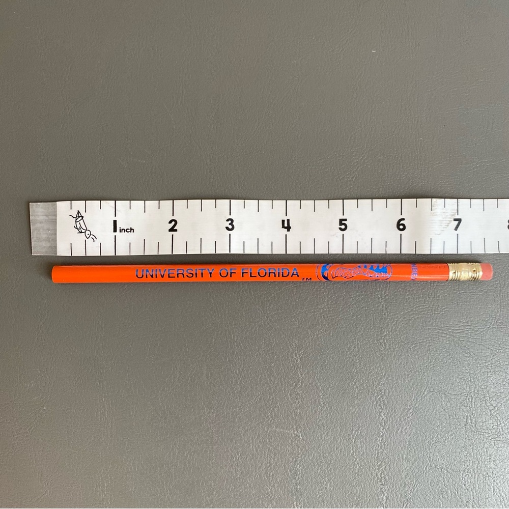 Vintage University Of Florida Gators Orange & Blue Logo #2 Pencil Moonbeams USA